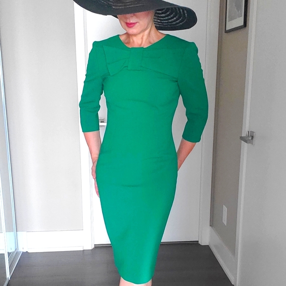 Sandra Angelozzi Dresses & Skirts - 👑 2X HOST PICK 👑 🔥 BRAND NEW 🔥 Sandra Angelozzi Front Bow, 3/4 Sleeves Dress